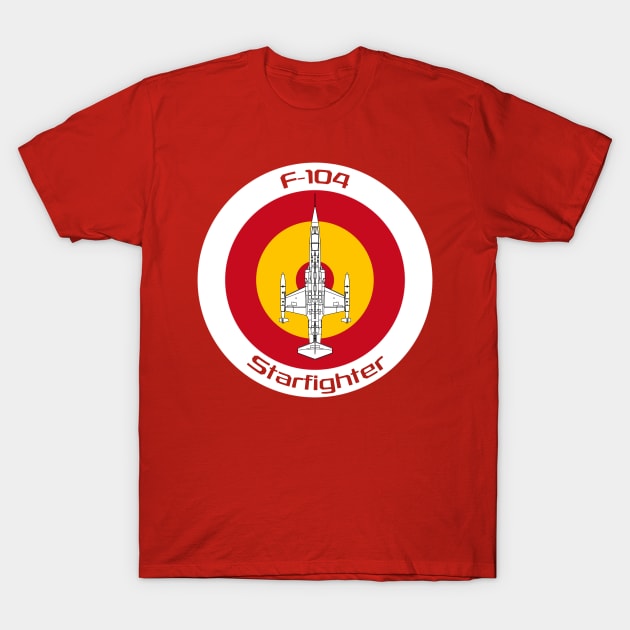 F-104 Starfighter (ES) T-Shirt by BearCaveDesigns